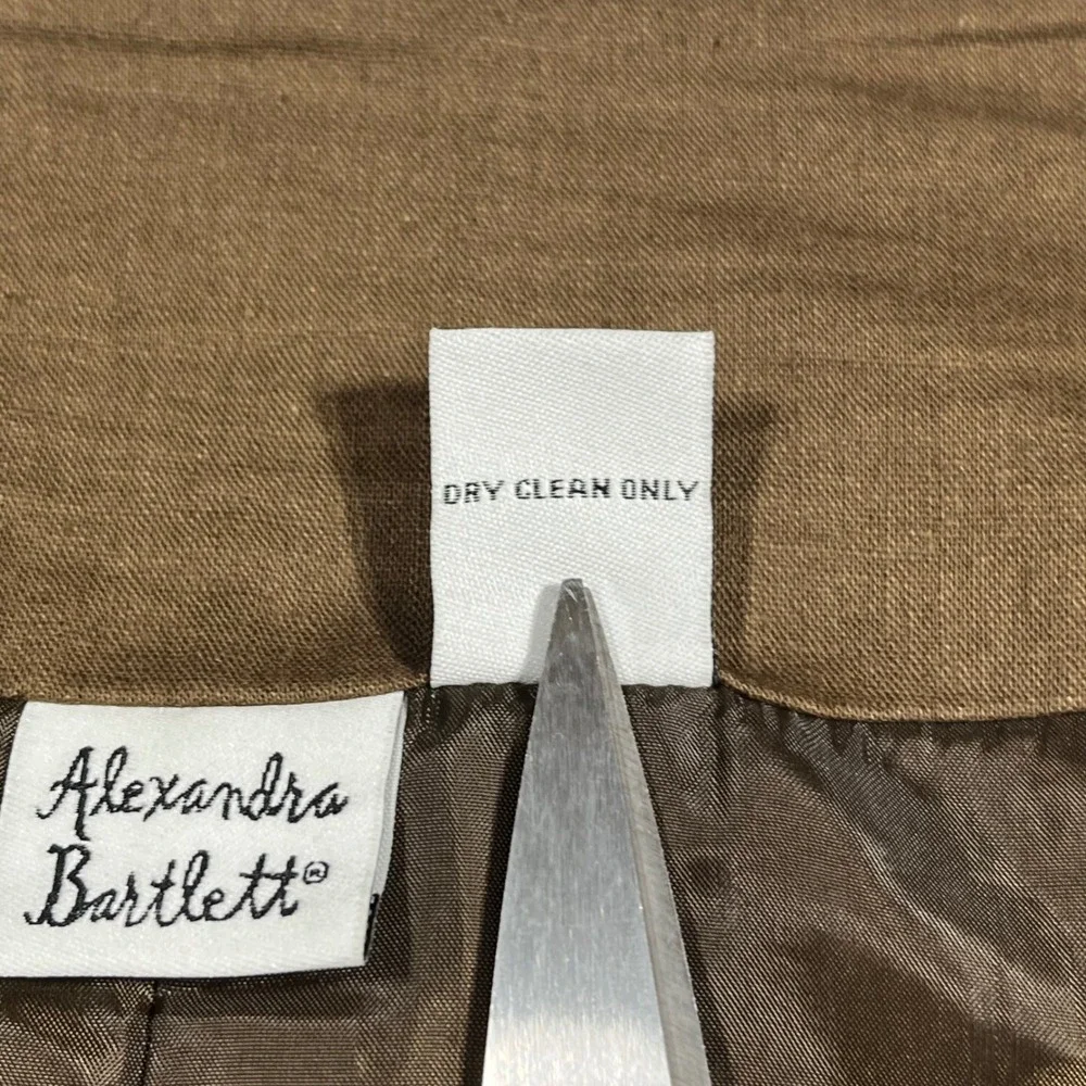 Alexandra Bartlett VTG Renfair Brown Linen Blend Fairy Grunge Maxi Skirt Size 10